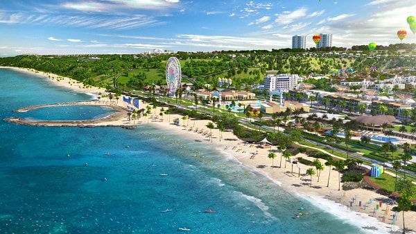 Phối cảnh tổ hợp du lịch nghỉ dưỡng giải trí NovaWorld Phan Thiet (Tiến Thành, Bình Thuận) quy mô 1.000 ha của Novaland. (Ảnh: Novaland).