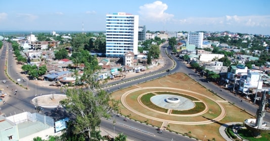 Toàn cảnh thành phố Pleiku - tỉnh Gia Lai