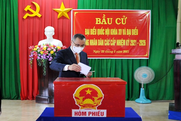 ông Phạm Đại Dương – Uỷ viên Trung ương Đảng, Bí thư Tỉnh uỷ Phú Yên, Trưởng Ban Chỉ đạo bầu cử tỉnh