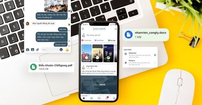 GapoWork - nền tảng làm việc và giao tiếp nội bộ miễn phí hỗ trợ doanh nghiệp nâng cao hiệu suất công việc