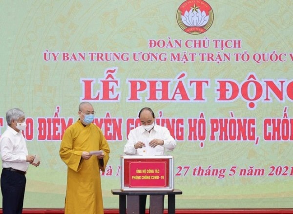 Văn phòng Quốc hội quyên góp 350 triệu đồng ủng hộ phòng, chống COVID-19