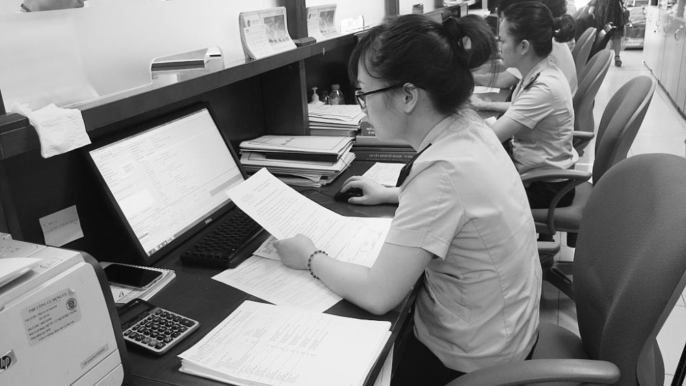  Hoạt động nghiệp vụ tại Chi cục Hải quan cửa khẩu quốc tế Nội Bài. Ảnh: N.Linh