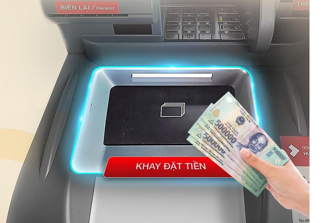 ATM thế hệ mới mà Teachcombank đưa vào triển khai