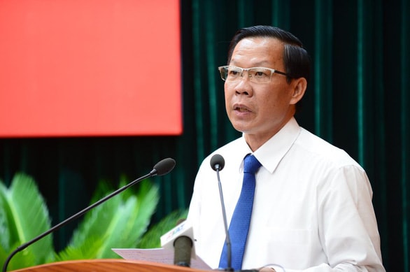 Ông Phan Văn Mãi - Phó bí thường trực Thành ủy TP.HCM phát biểu tại lễ công bố 