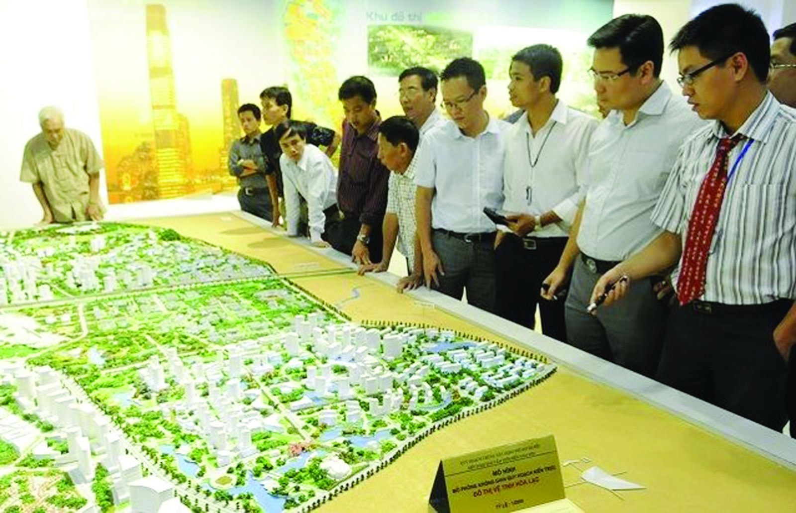  Triển lãm Mô hình Quy hoạch Hà Nội 2030 và tầm nhìn 2050. Ảnh: Thanh Hải