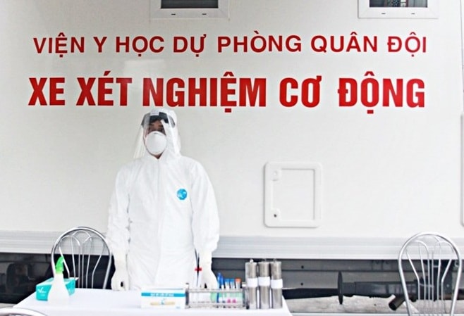 Xe xét nghiệm cơ động của Viện