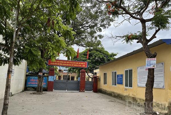 Trường tiểu học An Đồng ngay sát cạnh ngõ 64, đường 203, An Đồng, An Dương, Hải Phòng.