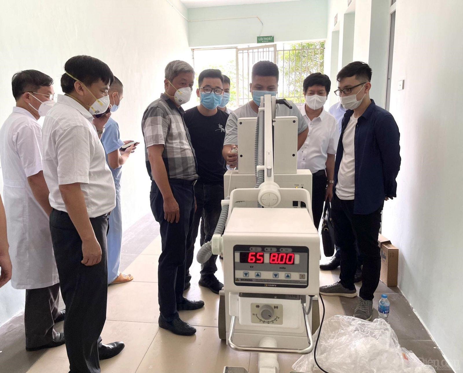 Các thiết bị hiện đại được lắp đặt tại Trung tâm ICU BV Tâm thần tỉnh Bắc Giang. 