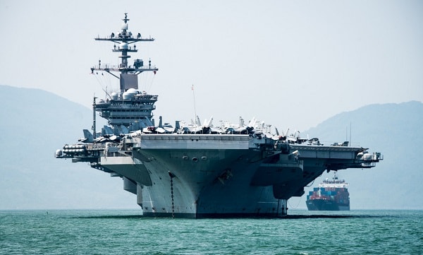 Tàu sân bay Mỹ USS Carl Vinson thăm Việt Nam tháng 3/2018 cũng là dấu mốc ấn tượng trong hợp tác an ninh Việt - Mỹ