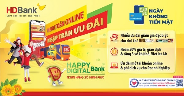 Nhiều ưu đãi từ HDBank, nhãn hàng và các doanh nghiệp đối tác dành cho người dùng