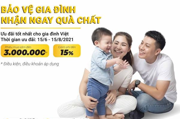 Với nhiều ưu đãi, khi khách hàng mua gói bảo hiểm sức khỏe gia đình “FamilyCare Liberty”