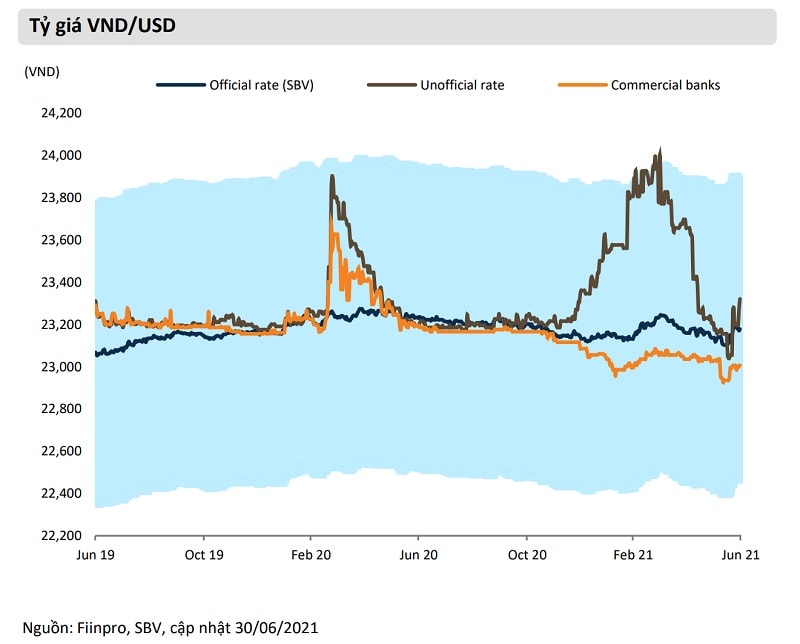VND đã lên giá 0,4% trong 6 tháng đầu 2021