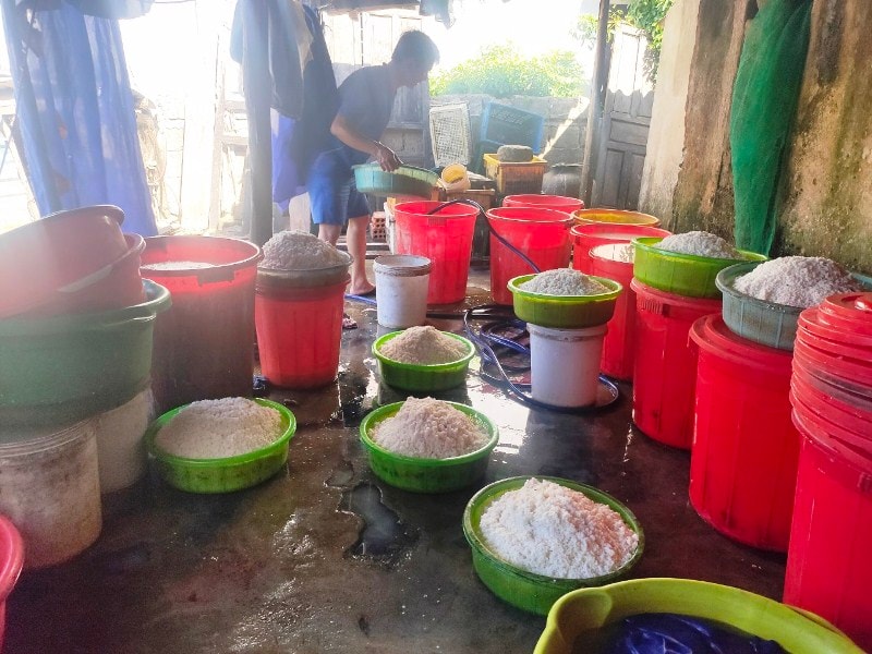 địa phương có làng nghề truyền thống làm bánh, bún từ lâu đời nên rất cần nguồn nước sạch phục vụ sản xuất