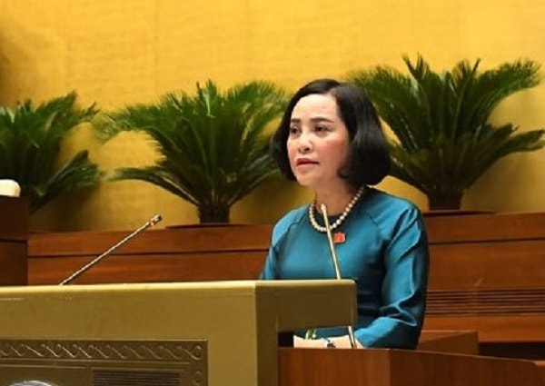 Ủy viên Ủy ban Thường vụ Quốc hội khóa XIV, Ủy viên Hội đồng bầu cử quốc gia, Phó Trưởng Tiểu ban Nhân sự Nguyễn Thị Thanh.
