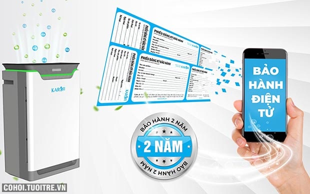 TEM XÁC THỰC CHÍNH HÃNG + HOTLINE 1900 6418: Giúp khách hàng kiểm tra thông tin sản phẩm và hưởng các dịch vụ bảo hành chính hãng KAROFI trên toàn quốc