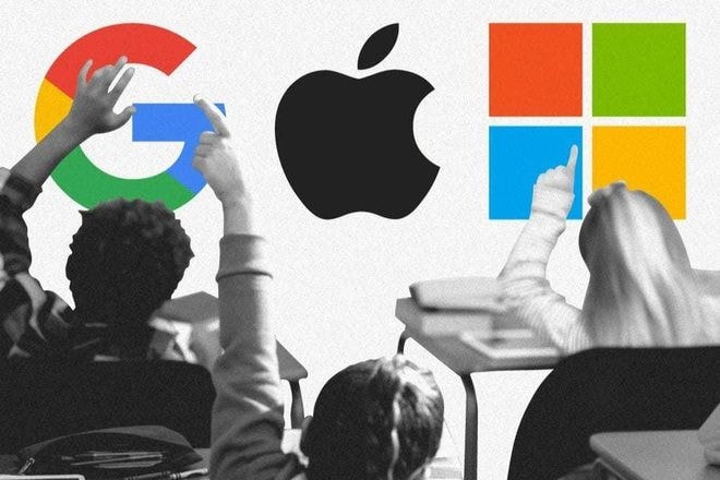 Apple, Microsoft và Google đang báo cáo các khoản lợi nhuận kỷ lục.