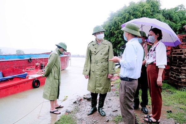 Kiểm tra công tác phòng chống dịch các cảng bến thủy nội địa thị xã Đồng Triều - Quảng nInh