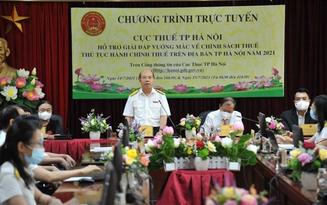 Cục Thuế Hà Nội đã tổ chức Chương trình hỗ trợ trực tuyến để giải đáp vướng mắc về chính sách thuế