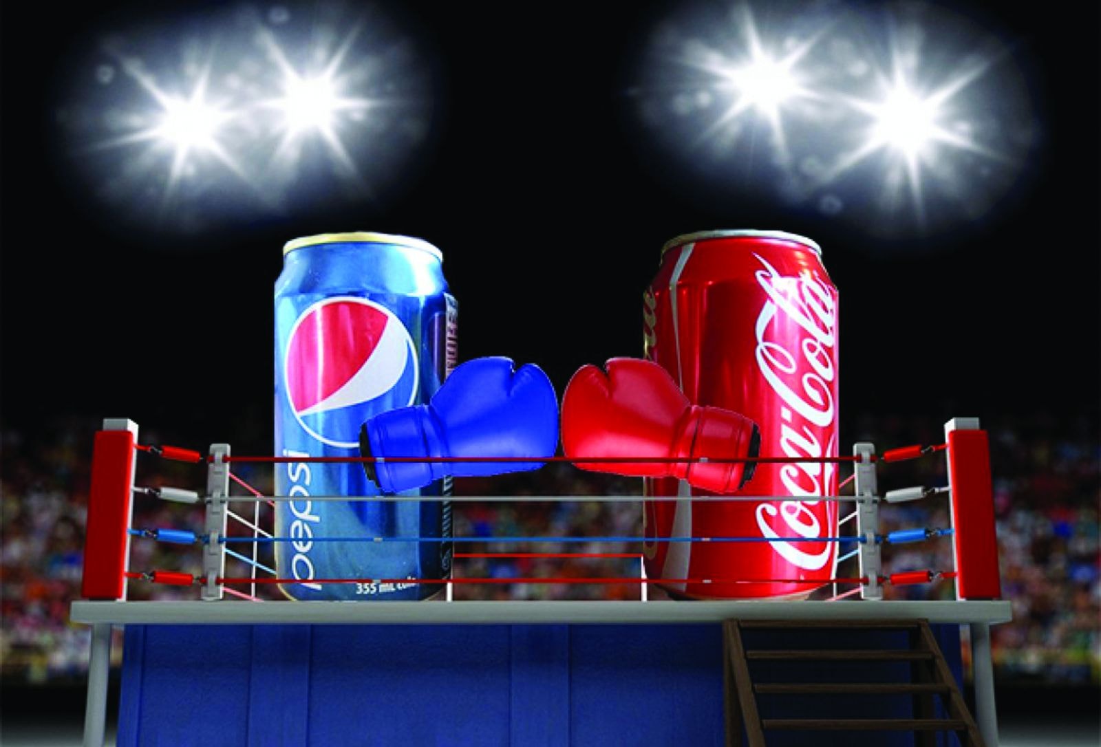 Coca-Cola và Pepsi luôn cạnh tranh không ngừng nghỉ, từ nhà hàng, siêu thị, sân vận động cho đến các vùng lãnh thổ.
