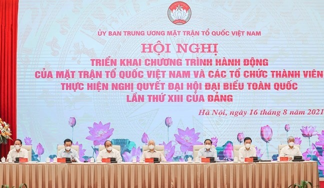 Hội nghị toàn quốc triển khai Chương trình hành động của Mặt trận Tổ quốc Việt Nam và các tổ chức thành viên thực hiện Nghị quyết Đại hội đại biểu toàn quốc lần thứ XIII của Đảng.
