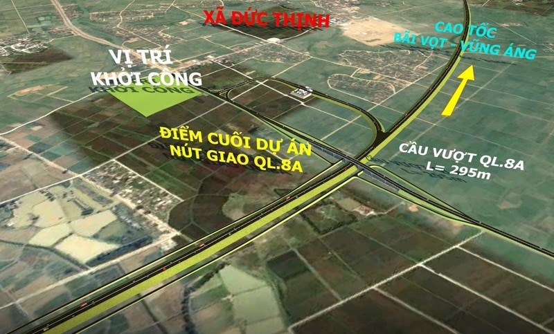 Dự án cao tốc Diễn Châu - Bãi Vọt vừa được khởi công vào tháng 5/2021