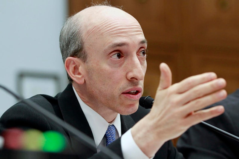 Chủ tịch Ủy ban Chứng khoán và Giao dịch Mỹ (SEC), Gary Gensler (Ảnh: AP).