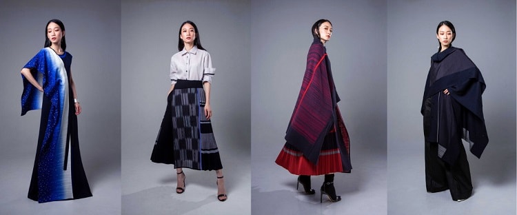Một số mẫu thiết kế của nhà mốt Arlnata từ lụa kimono