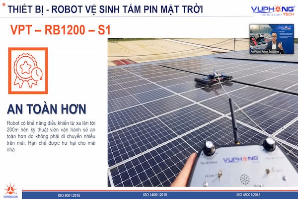 Robot VPT-RB1200-S1 tiết kiệm 40% chi phí so so với tiền thuê nhân công trong 5 năm đầu