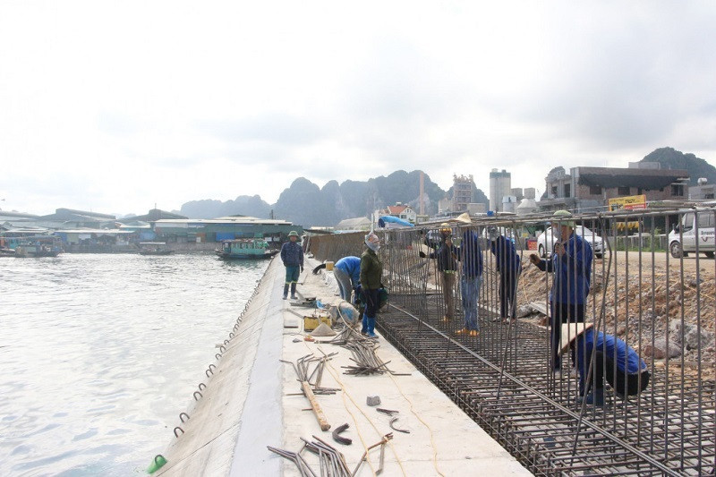 thi công tuyến đường nối bao biển TP Hạ Long với Trung tâm TP Cẩm Phả