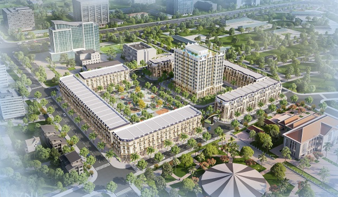 D’. Metropole Hà Tĩnh sở hữu không gian sống khoáng đạt, kết hợp hài hòa nhiều mảng xanh