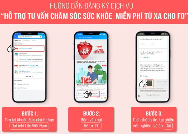 Dai-ichi Life Việt Namp/triển khai Chương trình tư vấn sức khỏep/từ xa cho F0