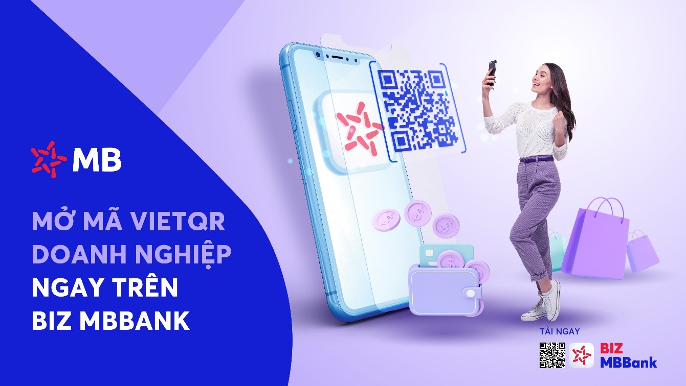 Mã VietQR trên BIZ MBBank cho phép doanh nghiệp thanh toán dễ dàng mà không cần nhớ số tài khoản và tên tài khoản