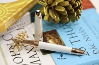 Bút Máy Montblanc Meisterstück White Solitaire Red Gold Classique