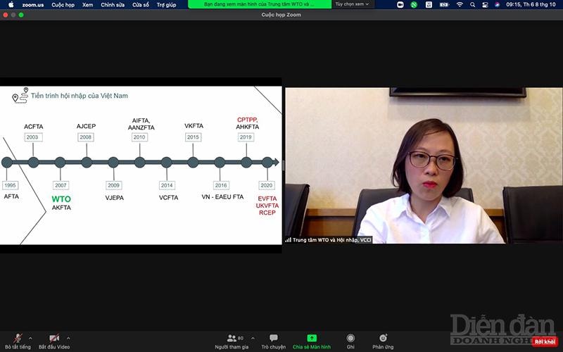 Bà Phùng Thị Lan Hương – Trung tâm WTO và Hội nhập