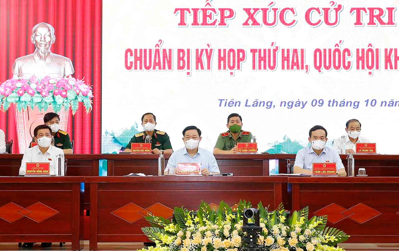 Đoàn đại biểu Quốc hội thành phố Hải Phòng lắng nghe ý kiến phản ánh của cử tri