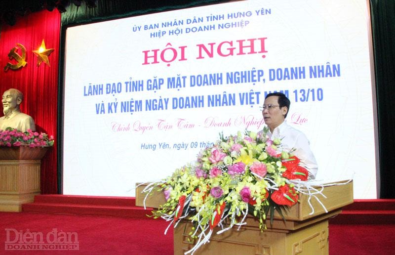 Ông Phạm Tấn Công - Chủ tịch VCCI phát biểu tại Hội nghị