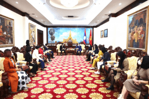 Công ty Cổ phần Công nghệ mới phát triển Quốc tế KTS GROUP thăm và làm việc với Đại sứ Lào tại Việt Nam