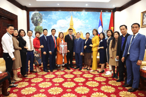 Công ty Cổ phần Công nghệ mới phát triển Quốc tế KTS GROUP thăm và làm việc với Đại sứ Lào tại Việt Nam