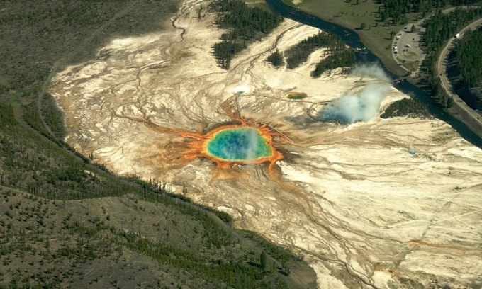 Núi lửa Yellowstone ít có khả năng phun trào trong tương lai gần. Ảnh: PBS