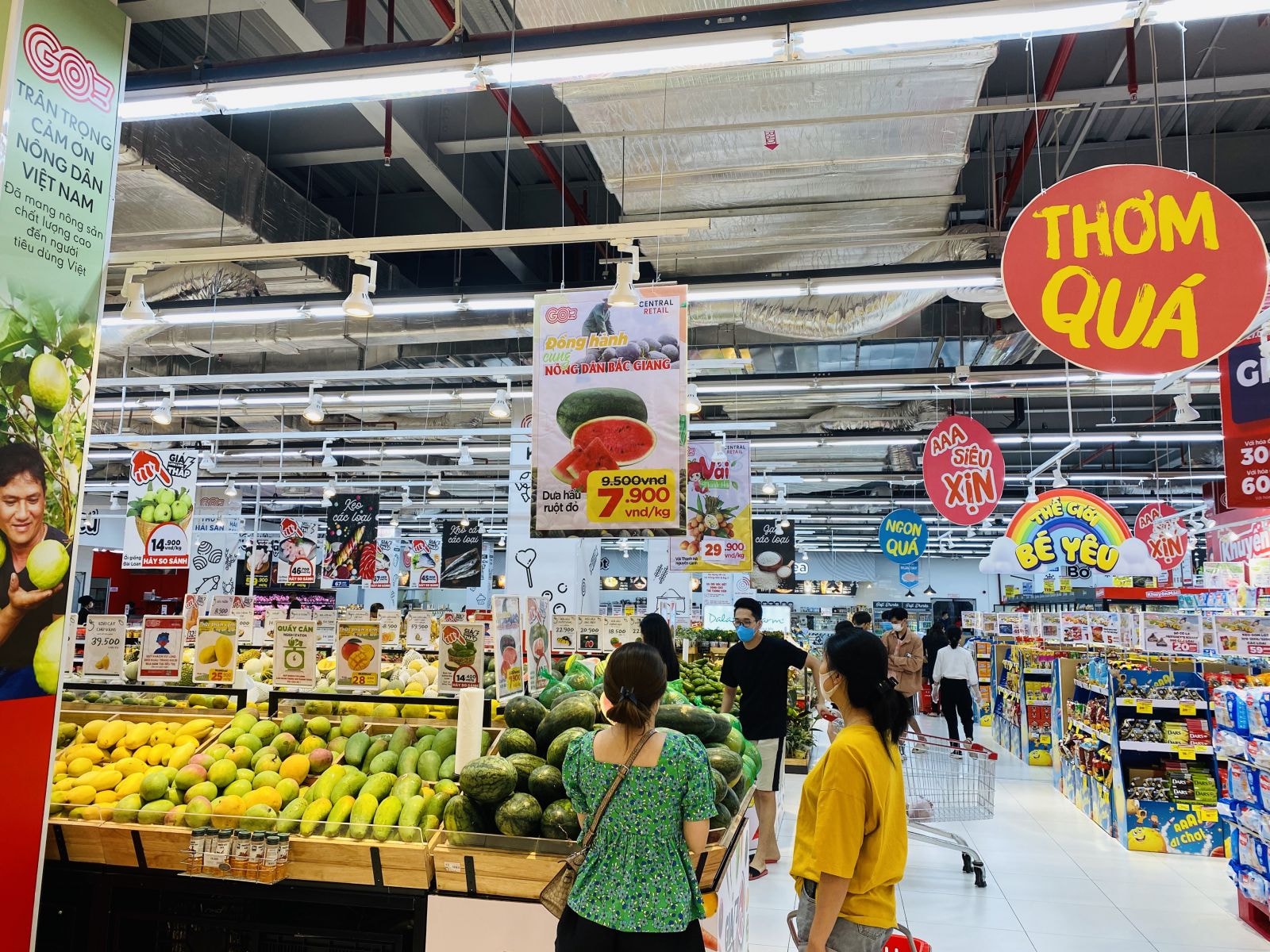 Big C, một thành viên của Central Retail đẩy mạnh quảng bá, tiêu thụ nông sản Bắc Giang, khi đầu ra của nông sản khó khăn do tác động từ đại dịch Covid-19.