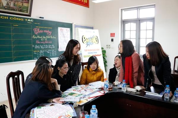 Chương trình được tập huấn cho giáo viên tiểu học