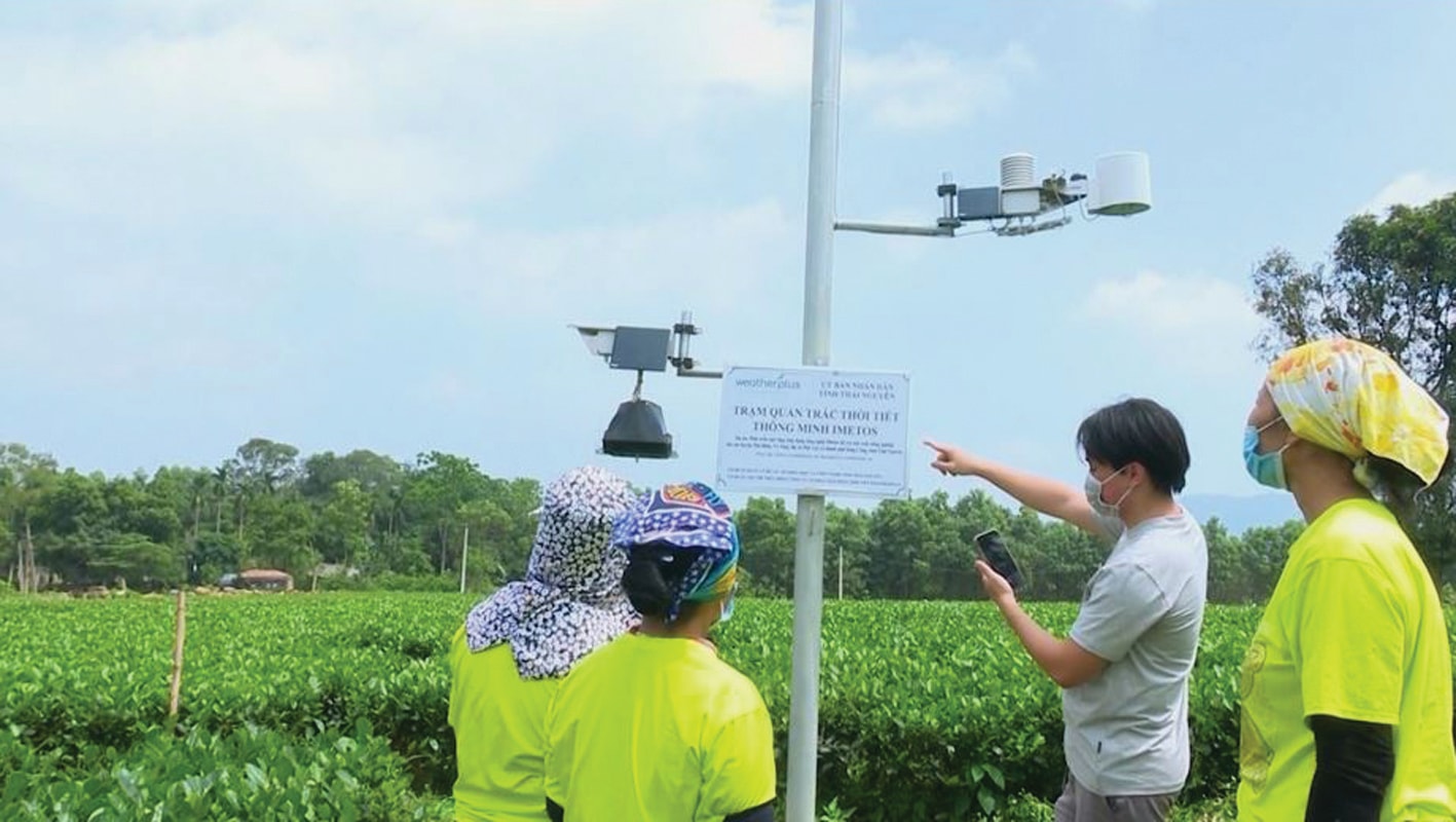 p/Trạm quan trắc thời tiết thông minh metos phục vụ việc chăm sóc sự sinh trưởng và phát triển của cây chè Thái Nguyên.