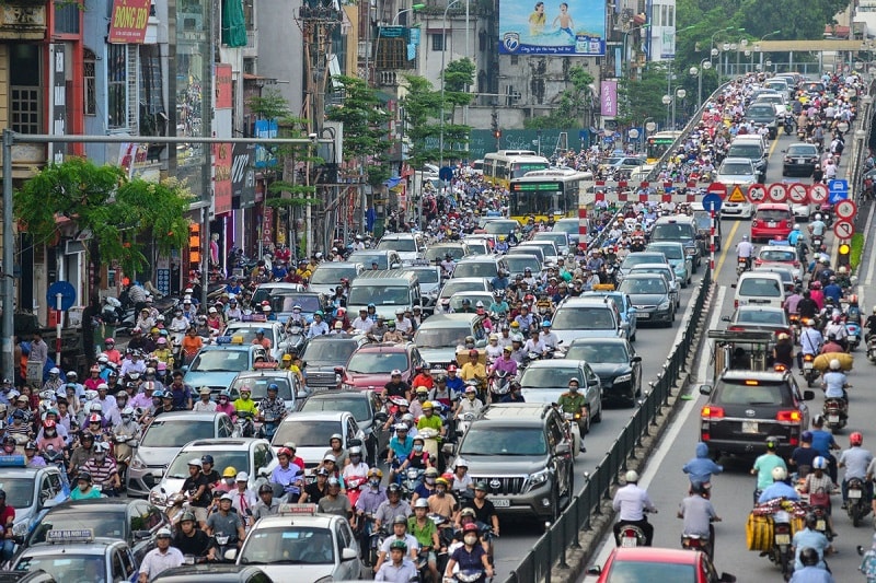 lập 87 trạm thu phí tại 68 vị trí để thu phí phương tiện vào nội đô nhằm giải quyết ùn tắc giao thông, ô nhiễm môi trường - Ảnh minh họa