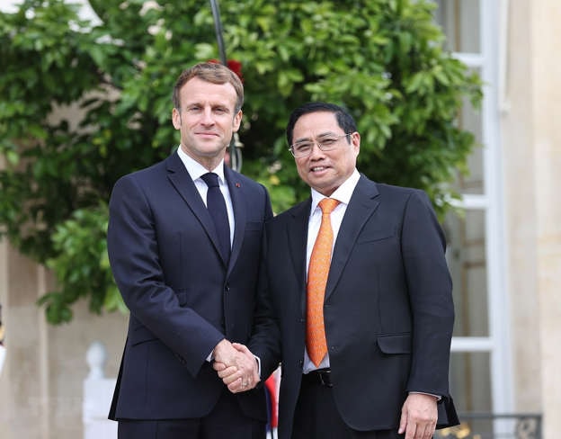 Thủ tướng Phạm Minh Chính và Tổng thống Emmanuelle Macron