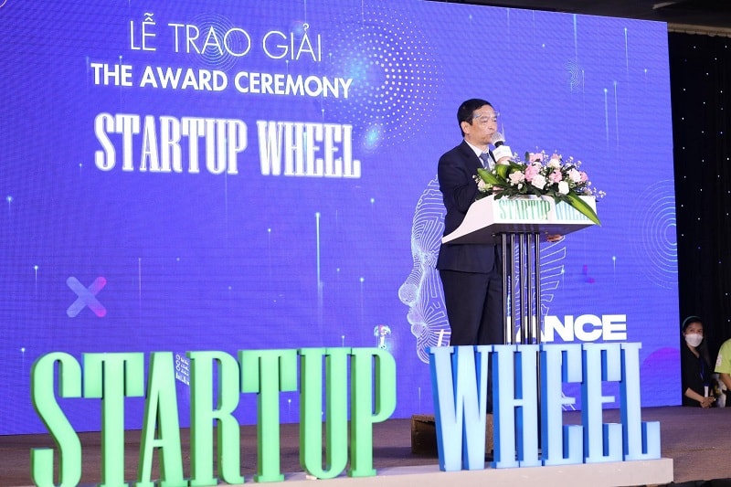 Ông Lê Viết Hải với vai gtro2 là Giám khảo cuộc thip/Startup Wheel 2021.