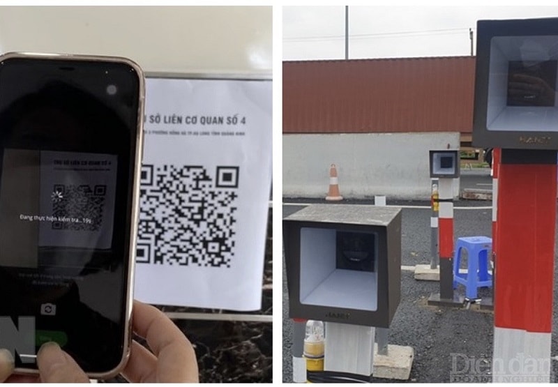 Các lái xe chỉ việc đưa mã QR đã khai báo sẵn, các thiết bị máy quét QR tự động được lắp đặt trên các làn di chuyển của xe ôtô ở đầu trạm sẽ tự động nhận thông tin khai báo.