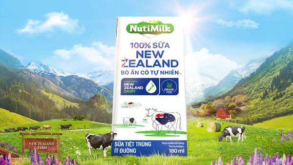 NutiMilk 100% Sữa New Zealand Bò ăn cỏ tự nhiên tại thị trường Việt Nam.