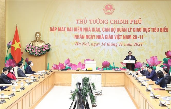 Quang cảnh buổi gặp. Ảnh: Dương Giang/TTXVN