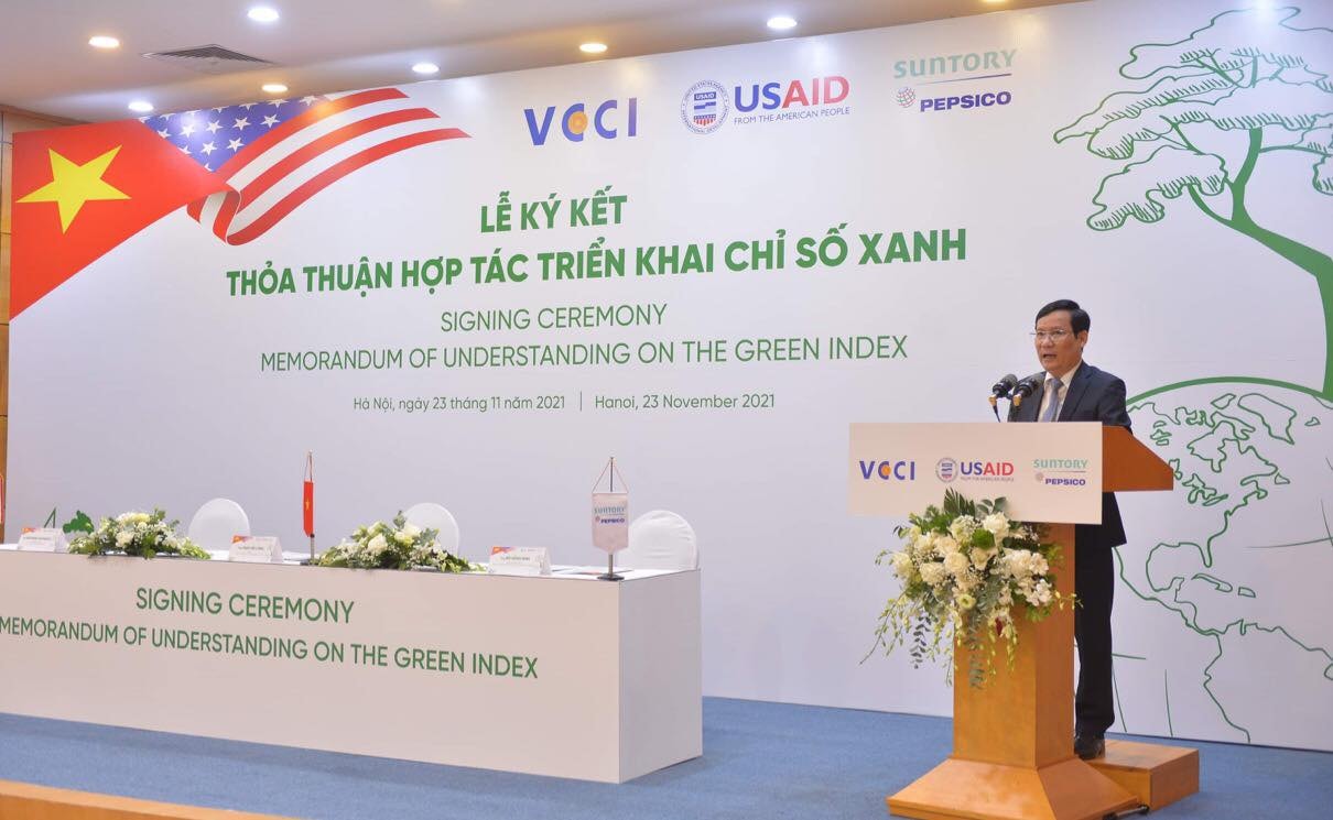 Chủ tịch VCCI Phạm Tấn Công phát biểu tại Lễ Ký kết