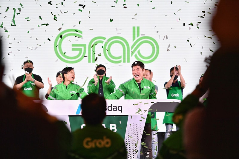 Lễ rung chuông tại Nasdaq của Grab.